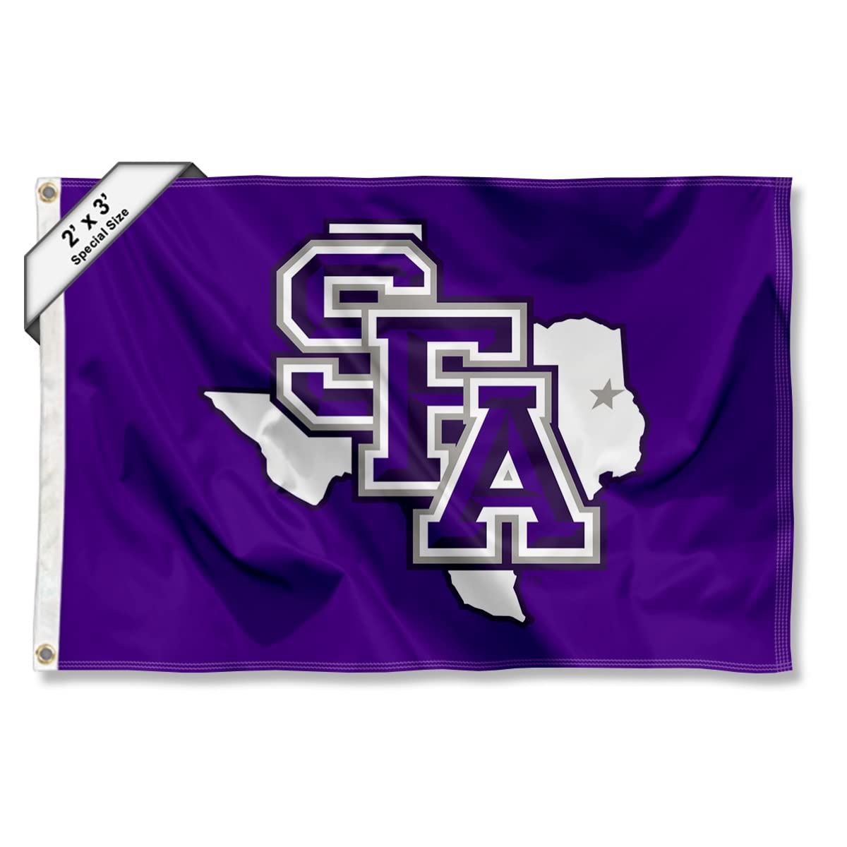 College Flags & Banners Co. Stephen F. Austin Lumberjacks Small 2x3 Foot Flag - Sports Collectibles, Sports Memorabilia, Sports Fan Shop, Sports Gifts