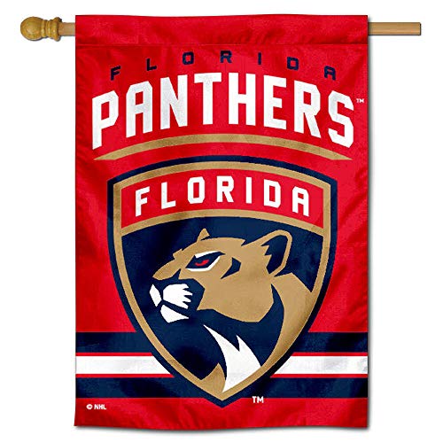 WinCraft Florida Panthers Double Sided Banner House Flag - Sports Collectibles, Sports Memorabilia, Sports Fan Shop, Sports Gifts