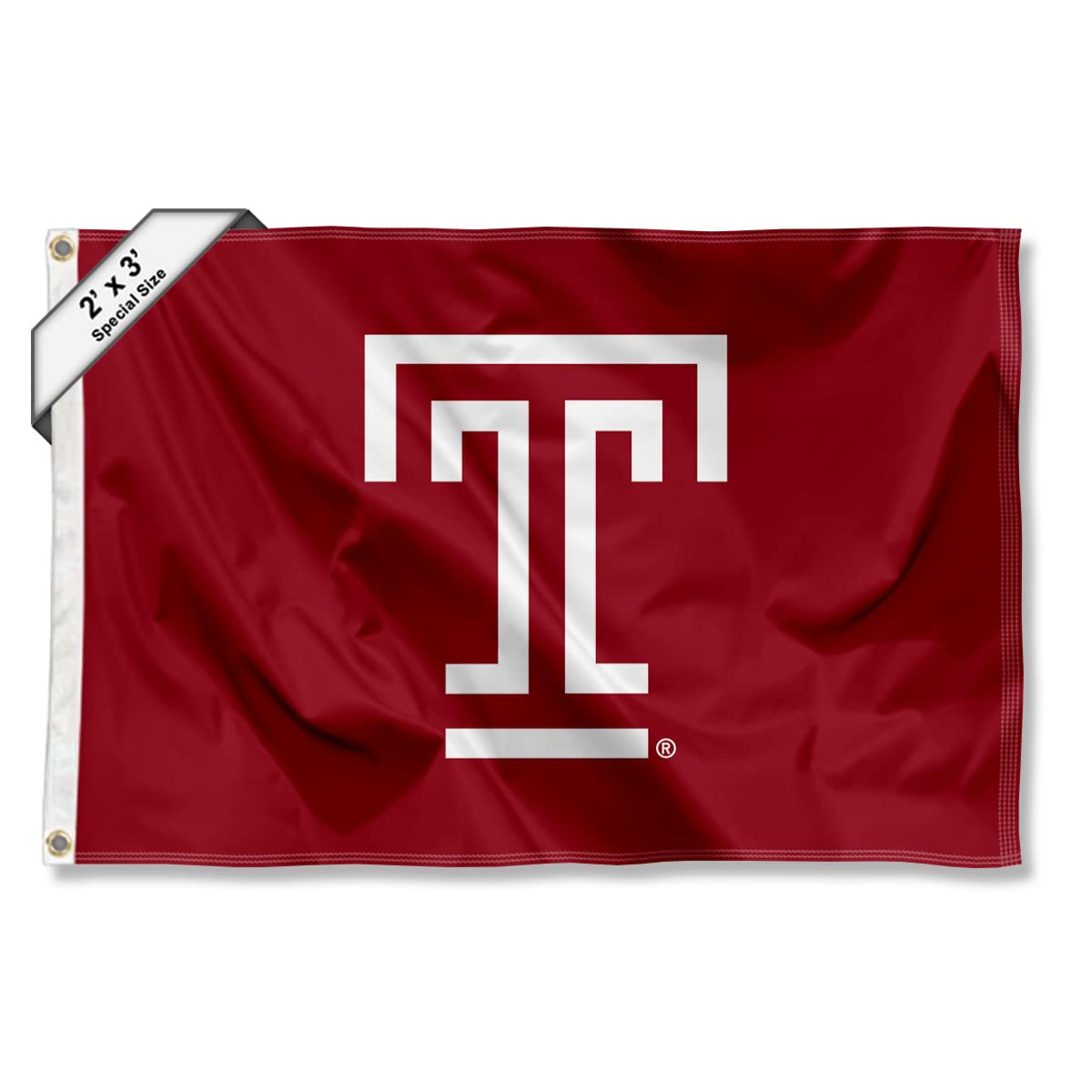 College Flags & Banners Co. Temple Owls Small 2x3 Foot Flag - Sports Collectibles, Sports Memorabilia, Sports Fan Shop, Sports Gifts
