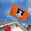 College Flags & Banners Co. Illinois Fighting Illini Embroidered and Stitched Nylon Flag - Sports Collectibles, Sports Memorabilia, Sports Fan Shop, Sports Gifts
