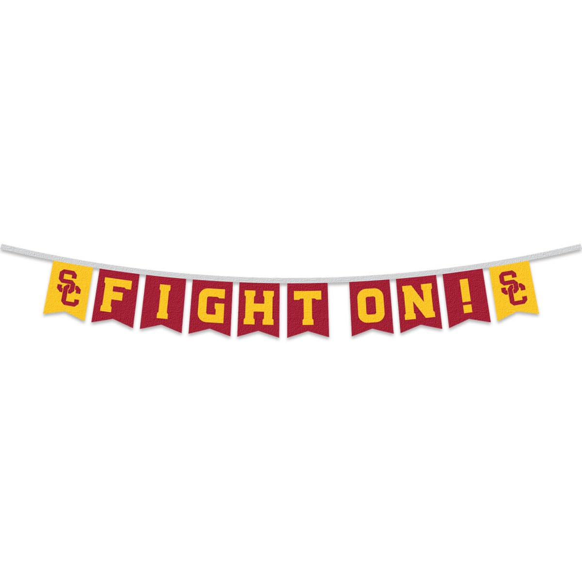 USC Trojans Banner String Pennant Flags - Sports Collectibles, Sports Memorabilia, Sports Fan Shop, Sports Gifts