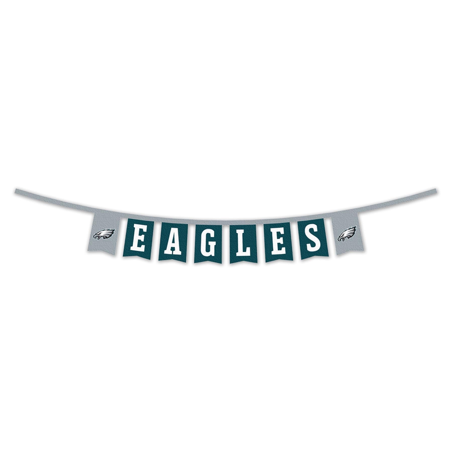 WinCraft Philadelphia Eagles Banner String Pennant Flags - Sports Collectibles, Sports Memorabilia, Sports Fan Shop, Sports Gifts