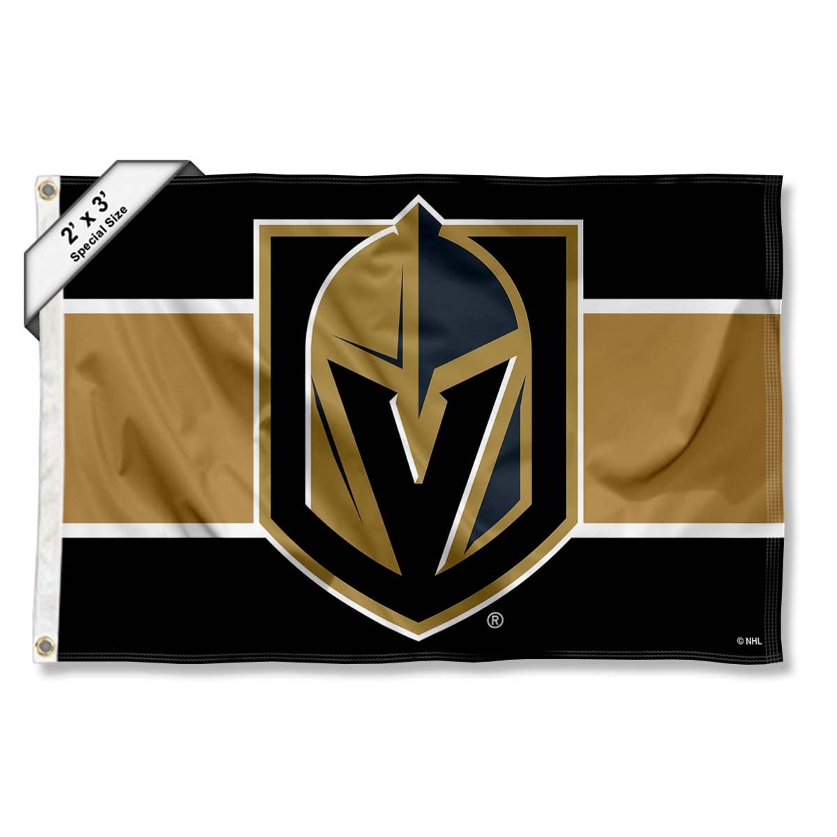 WinCraft Vegas Golden Knights Small 2x3 Foot Banner Flag - Sports Collectibles, Sports Memorabilia, Sports Fan Shop, Sports Gifts