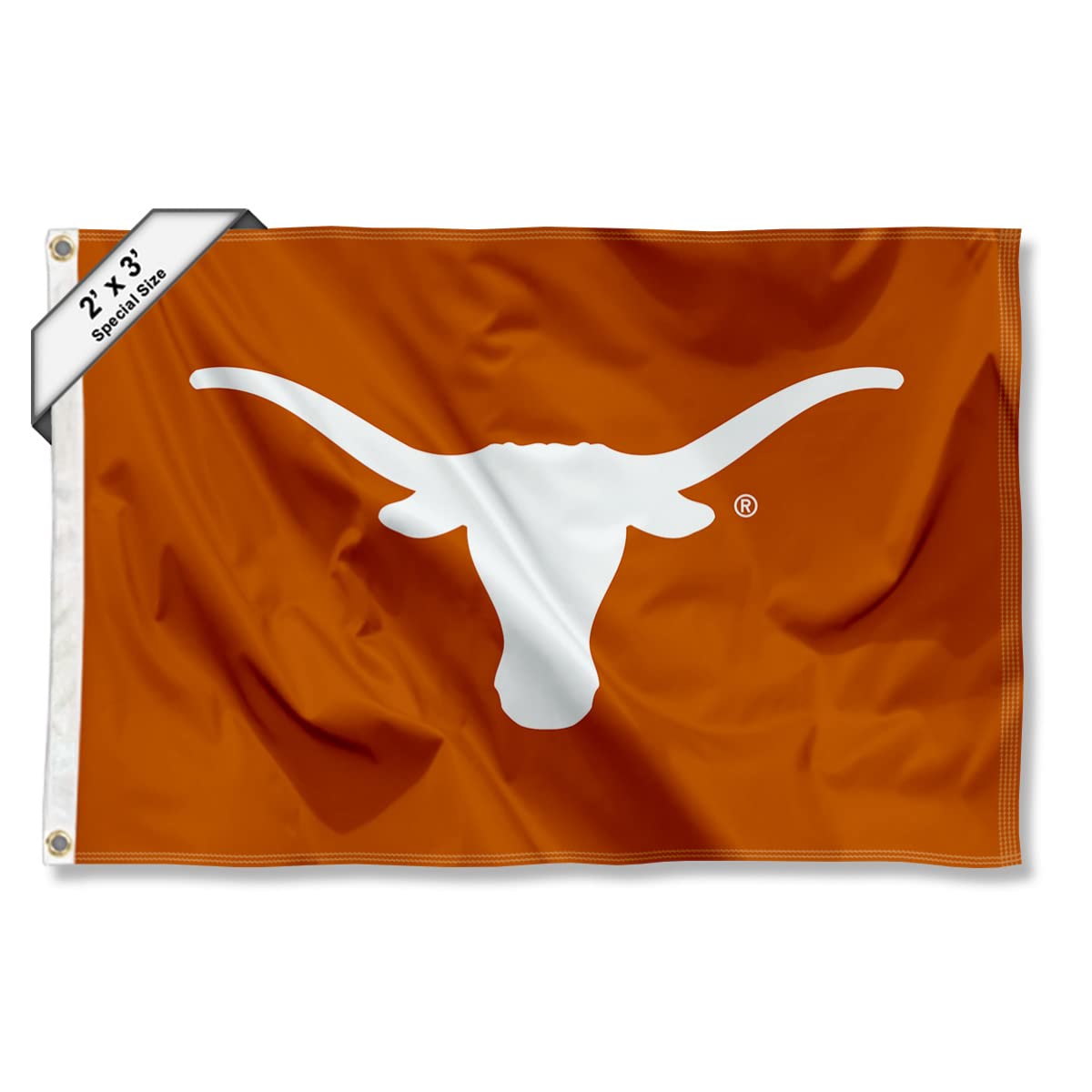 College Flags & Banners Co. Texas Longhorns Small 2x3 Foot Flag - Sports Collectibles, Sports Memorabilia, Sports Fan Shop, Sports Gifts