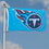 WinCraft Tennessee Titans Embroidered Nylon Flag - Sports Collectibles, Sports Memorabilia, Sports Fan Shop, Sports Gifts