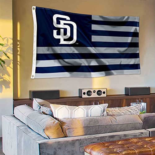 WinCraft San Diego Baseball Americana 3x5 Flag - Sports Collectibles, Sports Memorabilia, Sports Fan Shop, Sports Gifts