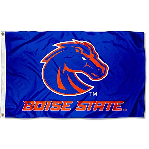 College Flags & Banners Co. Boise State Broncos Blue Flag and USA 3x5 Flag Set - Sports Collectibles, Sports Memorabilia, Sports Fan Shop, Sports Gifts