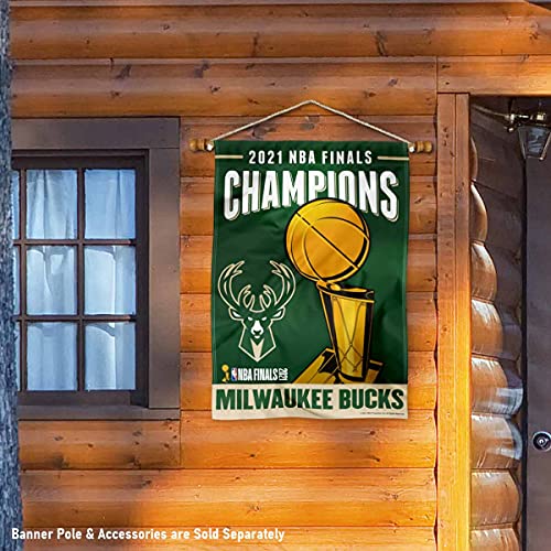 WinCraft Milwaukee Bucks 2021 Finals Champions House Banner Flag - Sports Collectibles, Sports Memorabilia, Sports Fan Shop, Sports Gifts