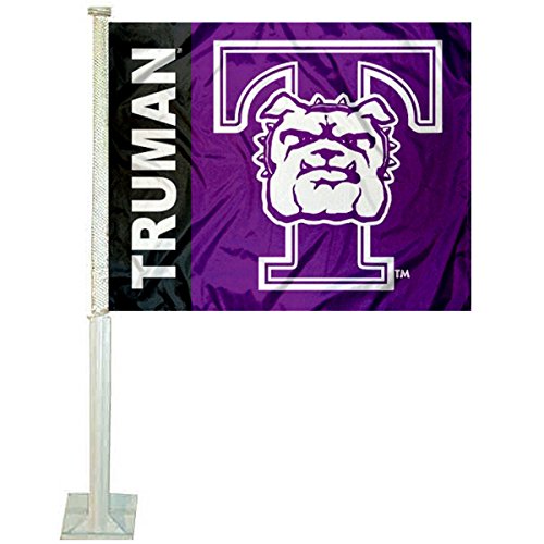 College Flags & Banners Co. Truman State Car Flag - Sports Collectibles, Sports Memorabilia, Sports Fan Shop, Sports Gifts