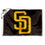 WinCraft San Diego Padres Boat and Golf Cart Flag - Sports Collectibles, Sports Memorabilia, Sports Fan Shop, Sports Gifts