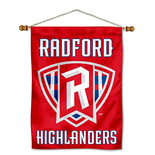 Radford Highlanders Double Sided House Flag and Wood Banner Pole Set - Sports Collectibles, Sports Memorabilia, Sports Fan Shop, Sports Gifts