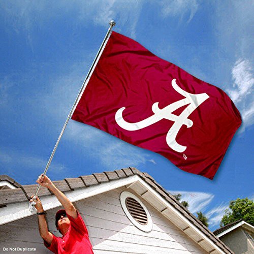 College Flags & Banners Co. University of Alabama Polyester and USA Flag 3x5 Set - Sports Collectibles, Sports Memorabilia, Sports Fan Shop, Sports Gifts