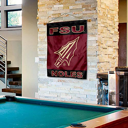 College Flags & Banners Co. Florida State Seminoles Spearhead Double Sided House Flag and Wood Banner Pole Set - Sports Collectibles, Sports Memorabilia, Sports Fan Shop, Sports Gifts