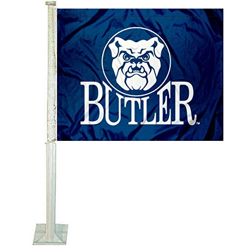 College Flags & Banners Co. Butler Bulldogs Car and Auto Flag - Sports Collectibles, Sports Memorabilia, Sports Fan Shop, Sports Gifts
