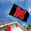 College Flags & Banners Co. Nebraska Cornhuskers Black N Logo Flag and USA 3x5 Flag Set - Sports Collectibles, Sports Memorabilia, Sports Fan Shop, Sports Gifts