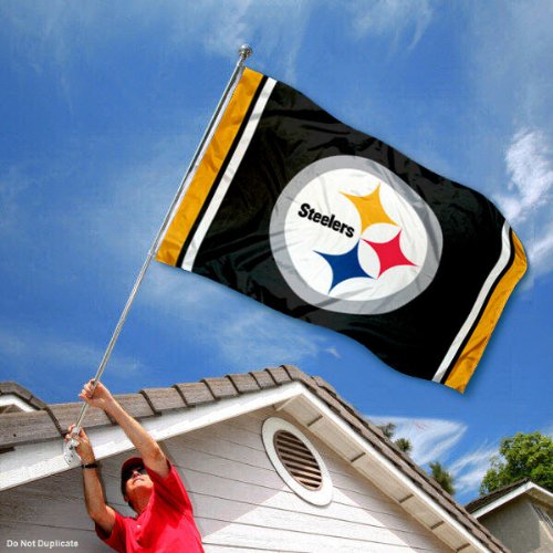 WinCraft Pittsburgh Steelers Large 3x5 Flag - Sports Collectibles, Sports Memorabilia, Sports Fan Shop, Sports Gifts