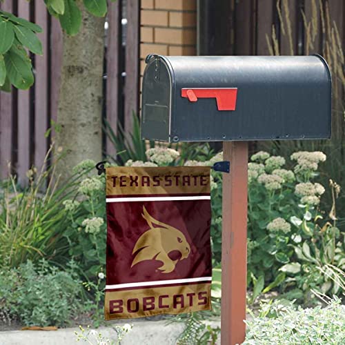 College Flags & Banners Co. Texas State Bobcats Garden Flag and Mailbox Post Pole Mount Holder Set - Sports Collectibles, Sports Memorabilia, Sports Fan Shop, Sports Gifts