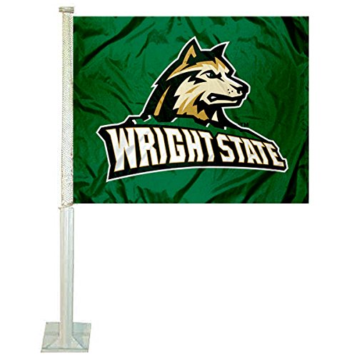 College Flags & Banners Co. Wright State Raiders New Logo Car Flag - Sports Collectibles, Sports Memorabilia, Sports Fan Shop, Sports Gifts