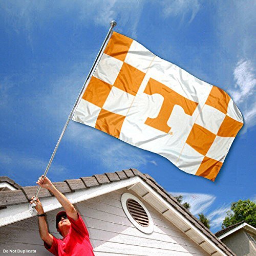 College Flags & Banners Co. Tennessee Volunteers Checkerboard Stripes Flag and USA 3x5 Set - Sports Collectibles, Sports Memorabilia, Sports Fan Shop, Sports Gifts