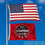Georgia Bulldogs College Football Champions 2x3 Foot Flag and USA 3x5 Flag Set - Sports Collectibles, Sports Memorabilia, Sports Fan Shop, Sports Gifts