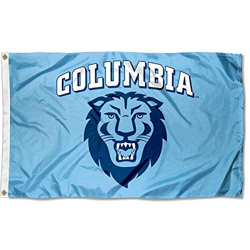 College Flags & Banners Co. Columbia Lions Athletic Logo Flag and USA 3x5 Flag Set - Sports Collectibles, Sports Memorabilia, Sports Fan Shop, Sports Gifts