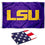 College Flags & Banners Co. LSU and USA Flag 3x5 Set - Sports Collectibles, Sports Memorabilia, Sports Fan Shop, Sports Gifts