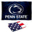 College Flags & Banners Co. Penn State University Blue and USA Flag 3x5 Set - Sports Collectibles, Sports Memorabilia, Sports Fan Shop, Sports Gifts