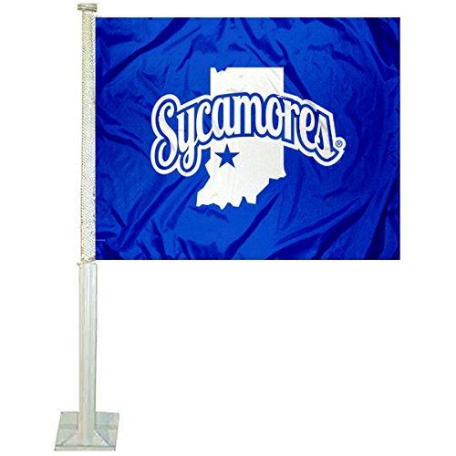 College Flags & Banners Co. ISU Sycamores Car and Auto Flag - Sports Collectibles, Sports Memorabilia, Sports Fan Shop, Sports Gifts