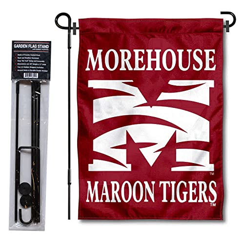 College Flags & Banners Co. Morehouse College Garden Flag and Pole Holder Set - Sports Collectibles, Sports Memorabilia, Sports Fan Shop, Sports Gifts