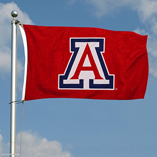 College Flags & Banners Co. Arizona Wildcats Embroidered and Stitched Nylon Flag - Sports Collectibles, Sports Memorabilia, Sports Fan Shop, Sports Gifts