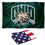 College Flags & Banners Co. Ohio University Flag and USA 3x5 Flag Set - Sports Collectibles, Sports Memorabilia, Sports Fan Shop, Sports Gifts