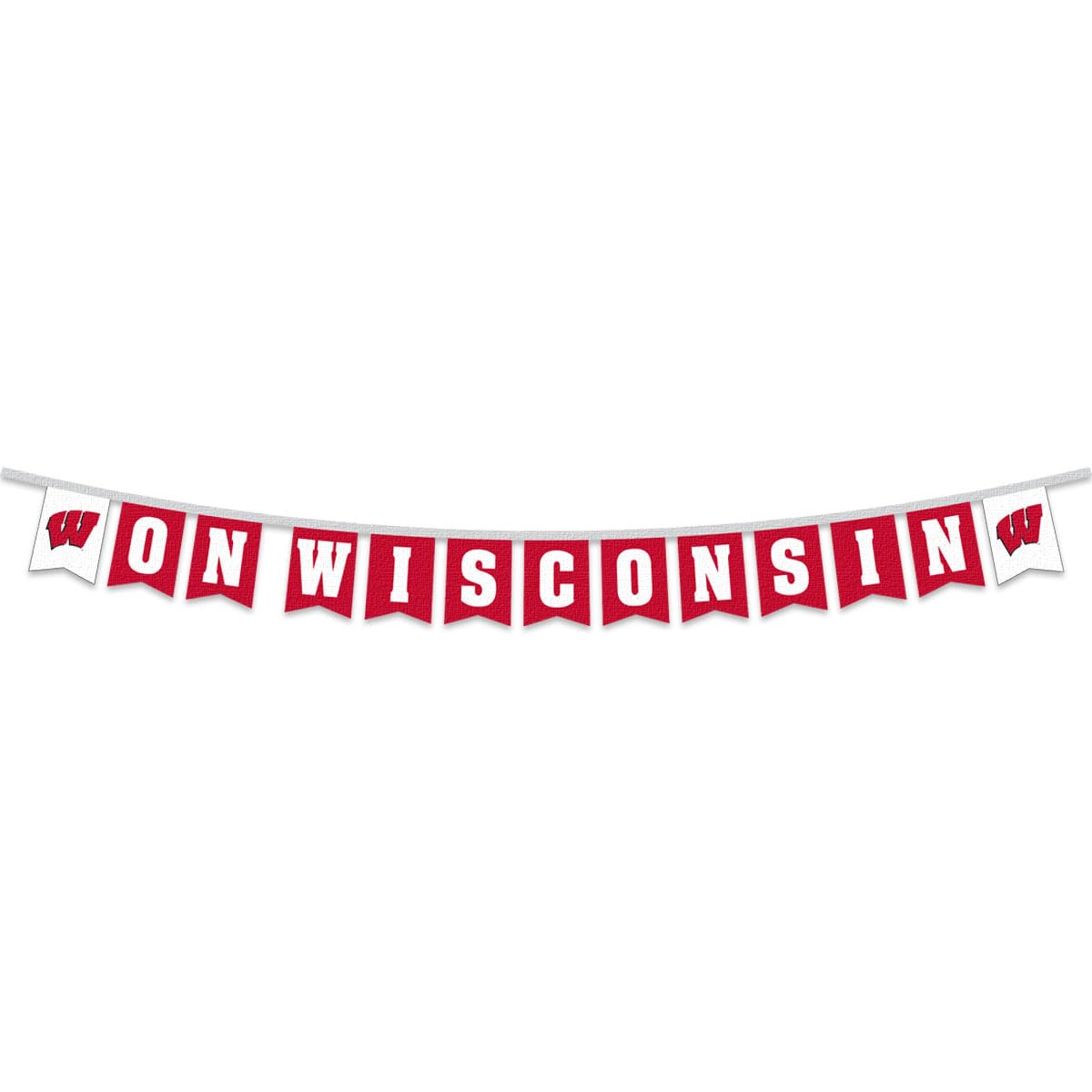 Wisconsin Badgers Banner String Pennant Flags - Sports Collectibles, Sports Memorabilia, Sports Fan Shop, Sports Gifts