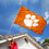 College Flags & Banners Co. Clemson University Flag - Orange and USA 3x5 Flag Set - Sports Collectibles, Sports Memorabilia, Sports Fan Shop, Sports Gifts