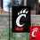 College Flags & Banners Co. University of Cincinnati Garden Flag and USA Flag Stand Pole Holder Set - Sports Collectibles, Sports Memorabilia, Sports Fan Shop, Sports Gifts