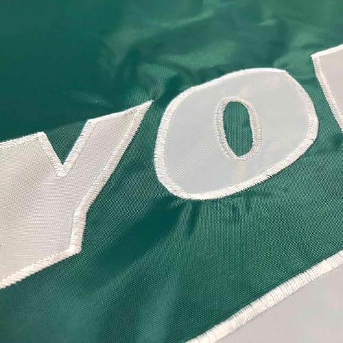 WinCraft New York Jets Embroidered Nylon Flag - Sports Collectibles, Sports Memorabilia, Sports Fan Shop, Sports Gifts