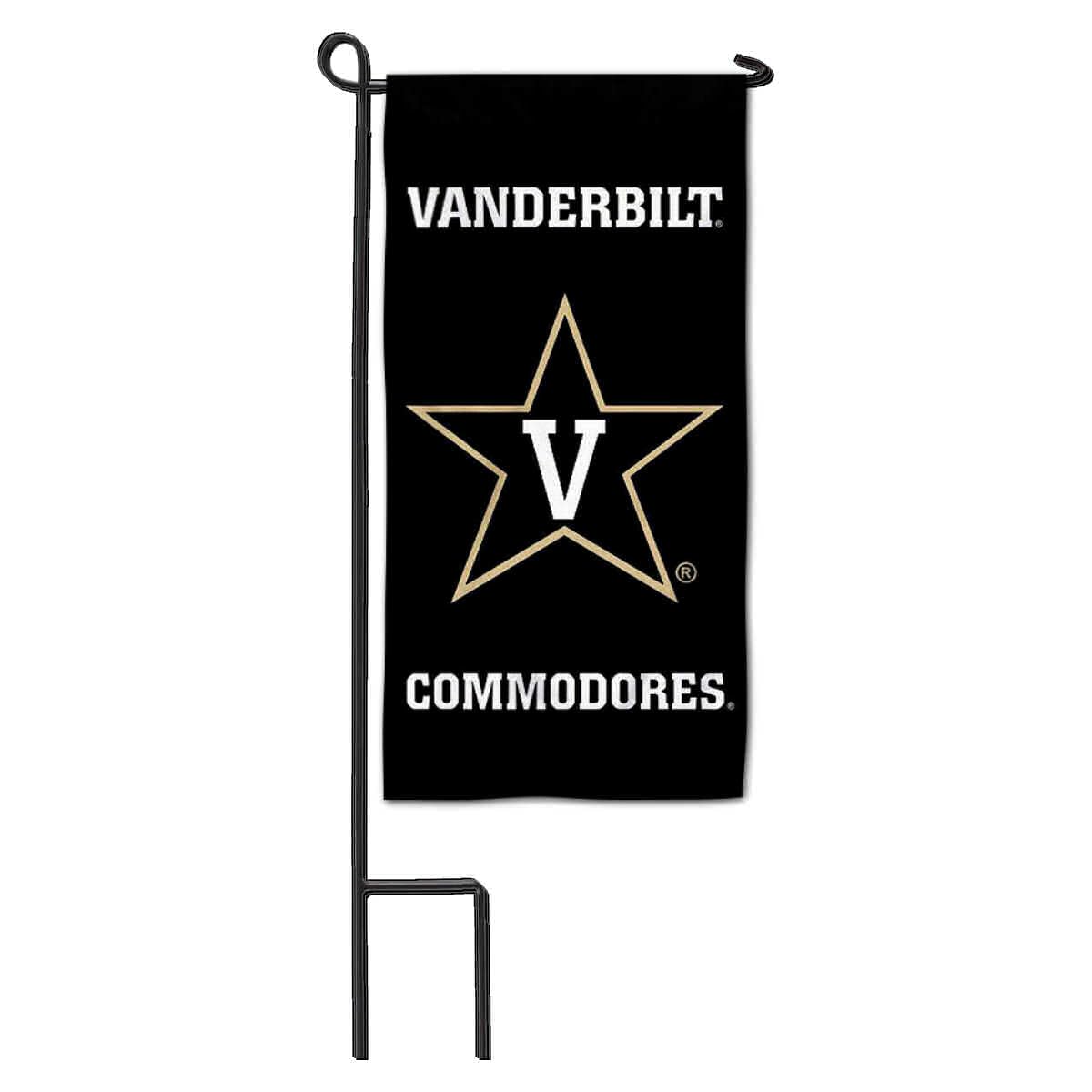 College Flags & Banners Co. Vanderbilt Commodores Mini Garden and Flower Pot Flag Topper - Sports Collectibles, Sports Memorabilia, Sports Fan Shop, Sports Gifts