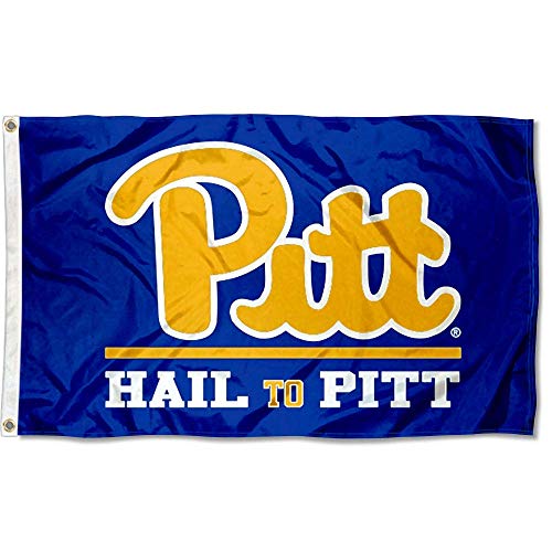 College Flags & Banners Co. Pittsburgh Panthers Hail to Pitt and USA Flag 3x5 Set - Sports Collectibles, Sports Memorabilia, Sports Fan Shop, Sports Gifts