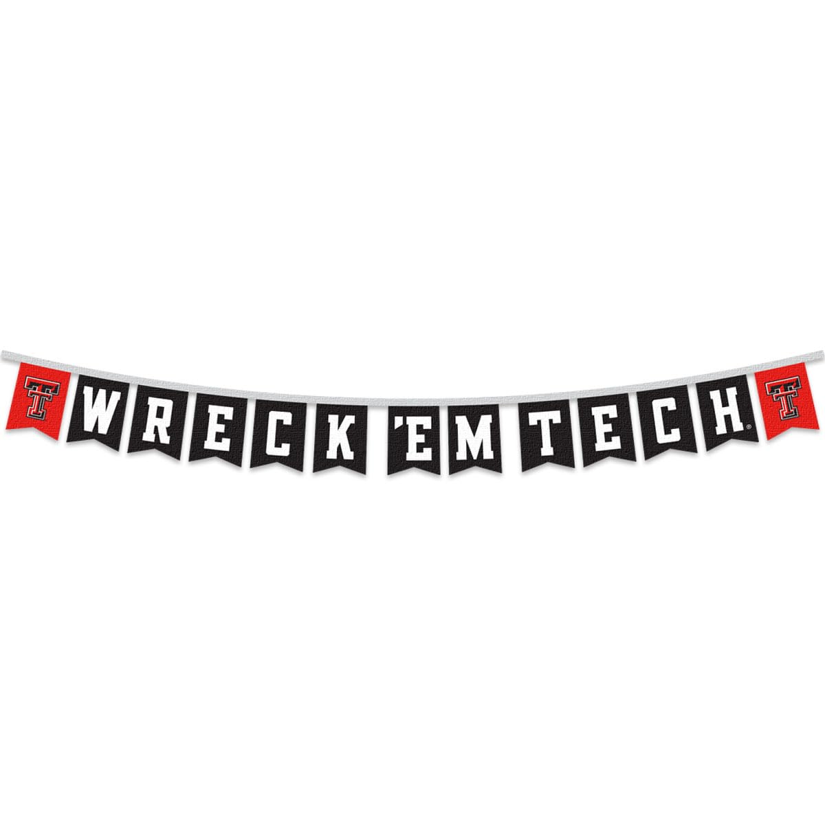 Texas Tech Red Raiders Banner String Pennant Flags - Sports Collectibles, Sports Memorabilia, Sports Fan Shop, Sports Gifts