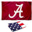 College Flags & Banners Co. University of Alabama Polyester and USA Flag 3x5 Set - Sports Collectibles, Sports Memorabilia, Sports Fan Shop, Sports Gifts