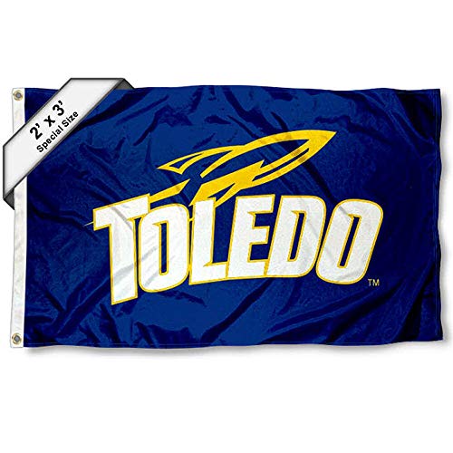College Flags & Banners Co. Toledo Rockets 2x3 Foot Flag - Sports Collectibles, Sports Memorabilia, Sports Fan Shop, Sports Gifts