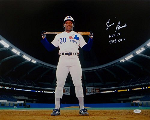 Tim Raines Autographed Expos 16x20 On Field w/Inscriptions Photo- JSA W Auth - Sports Collectibles, Sports Memorabilia, Sports Fan Shop, Sports Gifts