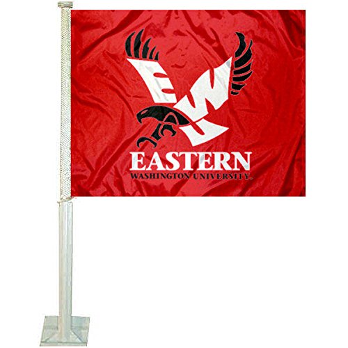 College Flags & Banners Co. EWU Eagles Car and Auto Flag - Sports Collectibles, Sports Memorabilia, Sports Fan Shop, Sports Gifts
