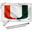 College Flags & Banners Co. Hurricanes White Flag with Pole and Bracket Mount Kit - Sports Collectibles, Sports Memorabilia, Sports Fan Shop, Sports Gifts