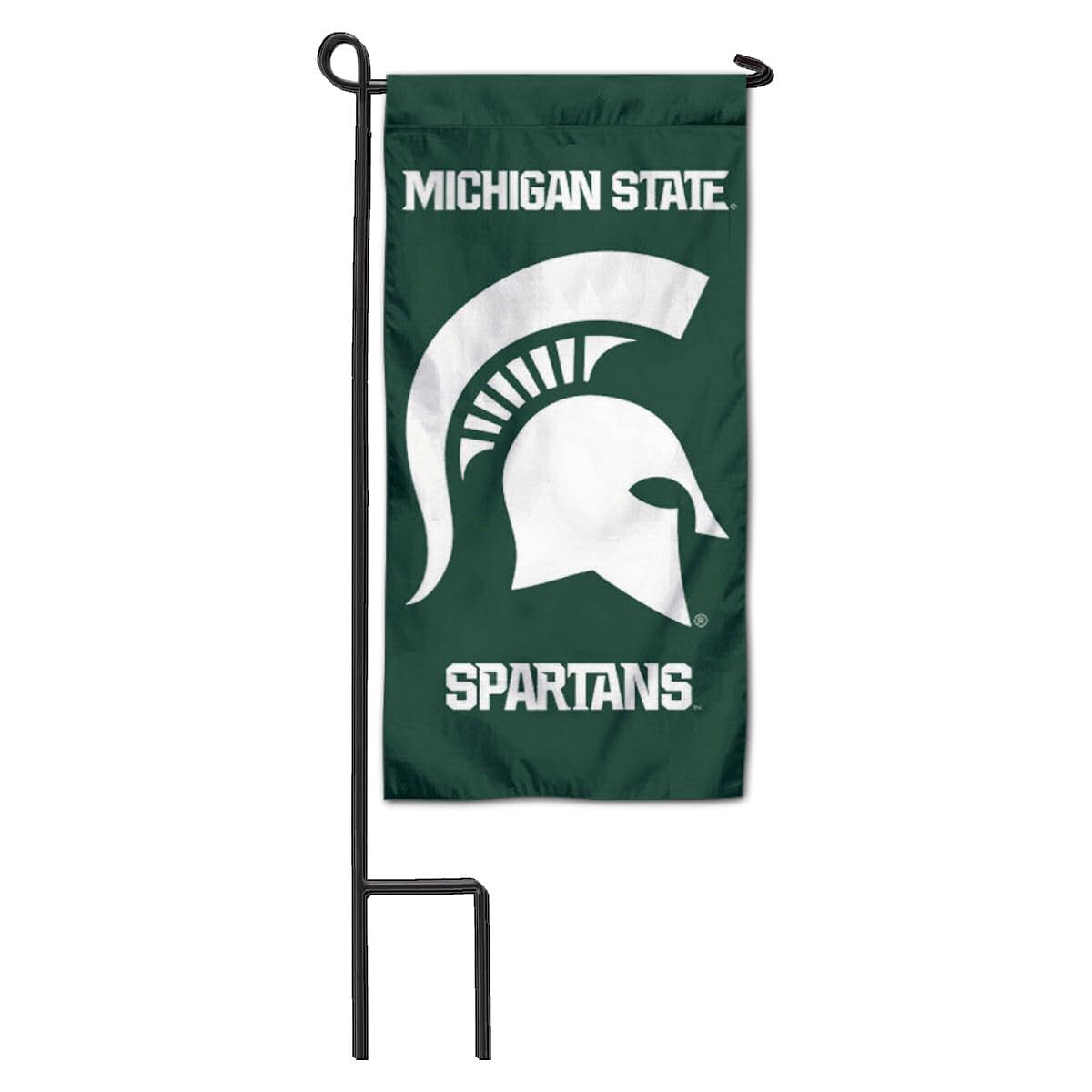 College Flags & Banners Co. Michigan State Spartans Mini Garden and Flower Pot Flag Topper - Sports Collectibles, Sports Memorabilia, Sports Fan Shop, Sports Gifts