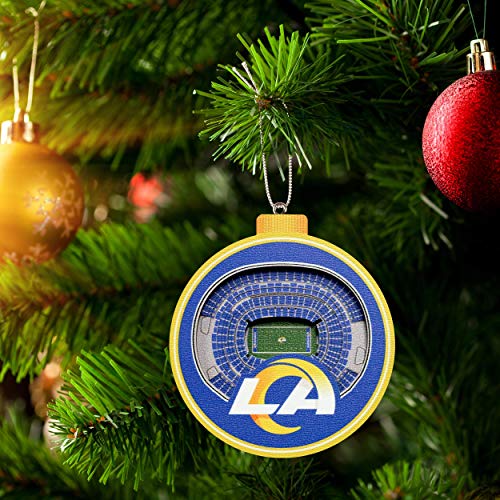 YouTheFan NFL Los Angeles Rams 3D StadiumView Ornament - SoFi Stadium - Sports Collectibles, Sports Memorabilia, Sports Fan Shop, Sports Gifts