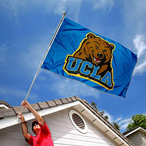 College Flags & Banners Co. UCLA 3x5 Flag and USA 3x5 Flag Set - Sports Collectibles, Sports Memorabilia, Sports Fan Shop, Sports Gifts