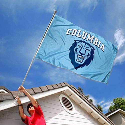 College Flags & Banners Co. Columbia Lions Athletic Logo Flag and USA 3x5 Flag Set - Sports Collectibles, Sports Memorabilia, Sports Fan Shop, Sports Gifts