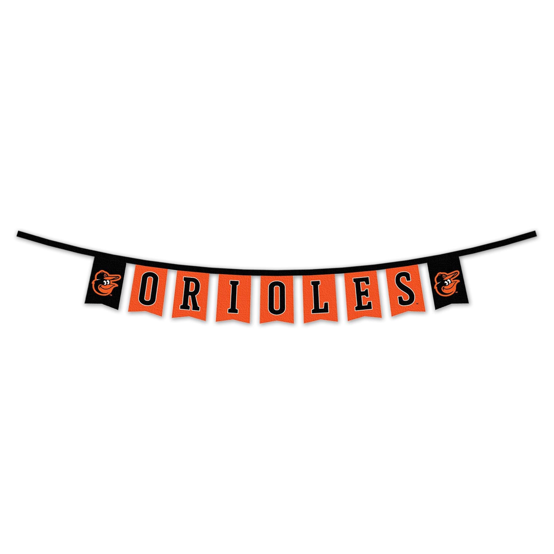 WinCraft Baltimore Orioles Banner String Pennant Flags - Sports Collectibles, Sports Memorabilia, Sports Fan Shop, Sports Gifts