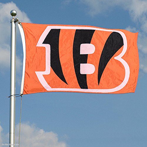 Cincinnati Bengals Embroidered Nylon Flag - Sports Collectibles, Sports Memorabilia, Sports Fan Shop, Sports Gifts
