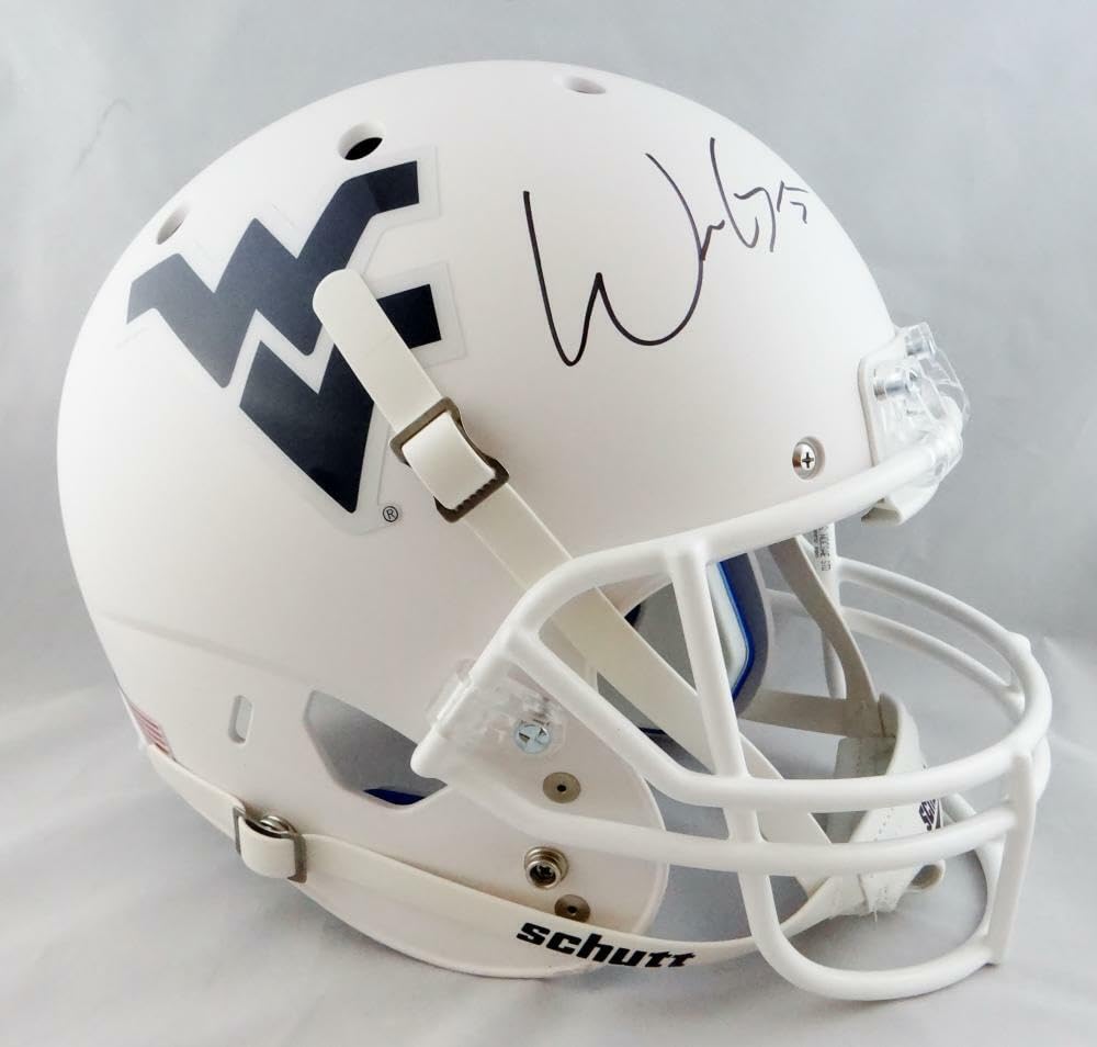 Will Grier Signed West Virginia Full Size White Schutt Helmet - JSA W Auth - Sports Collectibles, Sports Memorabilia, Sports Fan Shop, Sports Gifts
